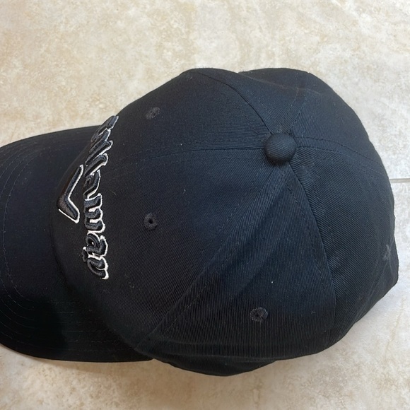Callaway Hat Cap Cotton Golf Adjustable Strap Logo Black White - Picture 4 of 9